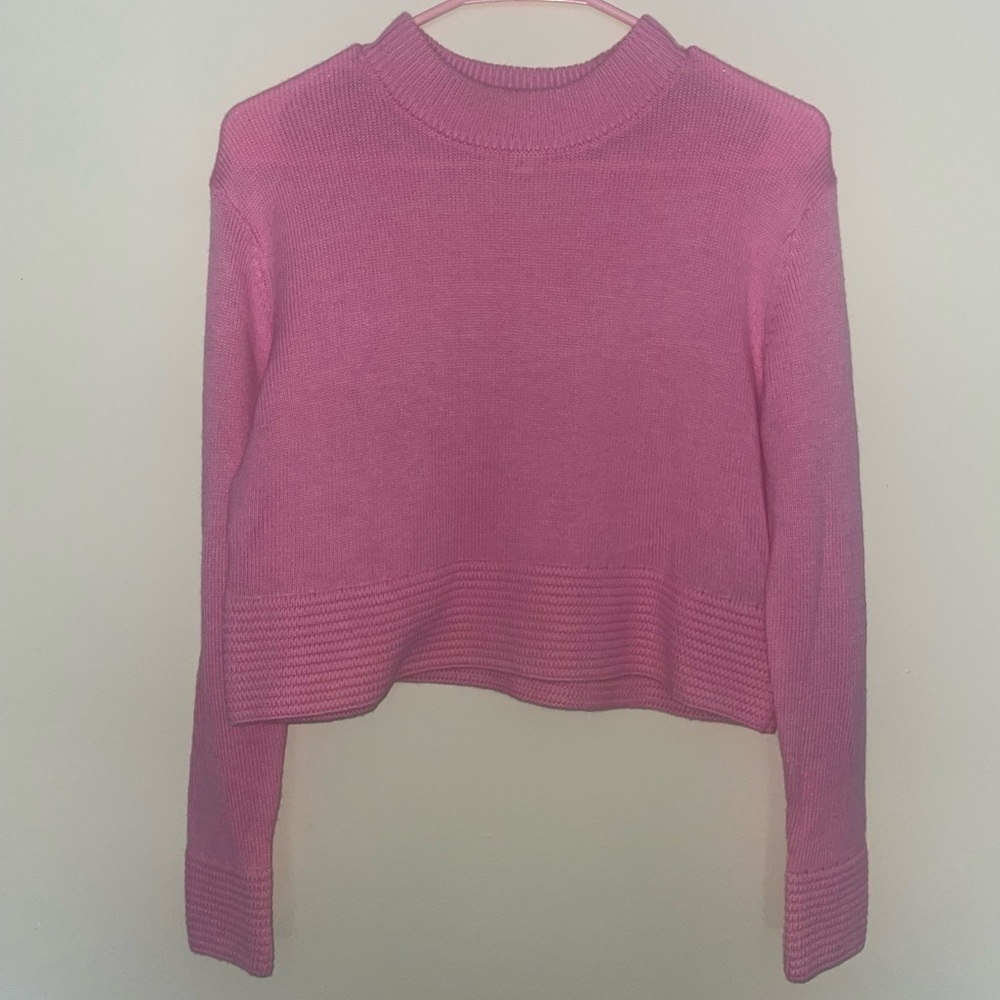 Topshop Cropped Pink Sweater Size 4